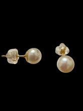 Japanese akoya pearl studs, 14KGF, SKU#Jakoya6