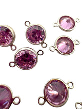 3mm, sterling silver , 3A, Cubic Zicronia Bezel Connector 
SKU#5030CM10