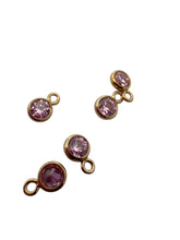 4mm, Gold filled , 3A, Cubic Zicronia Bezel 
SKU#403DMI0