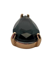 Light black tear drop crystal charm, SKU#M2152Lblack