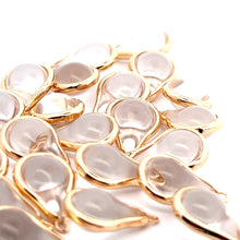Clear round tear drop shape charm, SKU#M2164clear