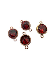 3mm, Gold filled , 3A, Cubic Zicronia Bezel Connector 
SKU#4030CM7