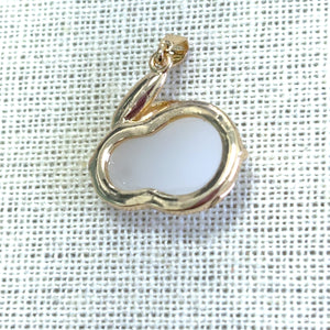 Rabbit Pendant, Bunny Pendant, Gold Plated, M4410