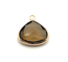 Light black triangle crystal charm, SKU#M2168Lblack