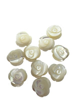 White Rose Mother of Pearl Flower, SKU#M4508