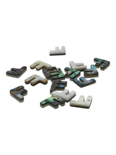 Abalone MOP letter pendant “F”