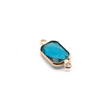 Light blue rectangle shape crystal charm,SKU#M2147lightblue