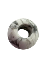Natural Stone White Turquoise, Donut Jade Beads, Sku#BG75