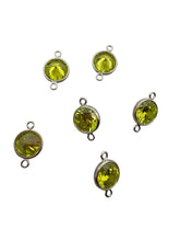 3mm, sterling silver , 3A, Cubic Zicronia Bezel Connector 
SKU#5030CM8