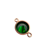 6mm, Rose Gold Filled, 3A, Cubic Zicronia Bezel Connector 
SKU#4805781M5
