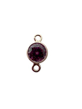 3mm, sterling silver , 3A, Cubic Zicronia Bezel Connector 
SKU#5030CM6