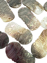 Tiki carved mother of pearl, SKU#M3778