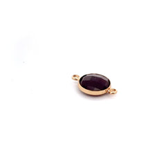 Dark purple triangle shape crystal charm,SKU#M2148Dpurple
