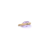 Lavender triangle shape crystal charm, SKU#M2161lavender