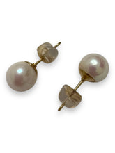 Japanese akoya pearl studs, 14KGF, SKU#Jakoya7