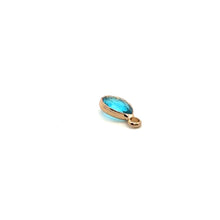 Blue tiny tear drop charm, SKU#M2140blue