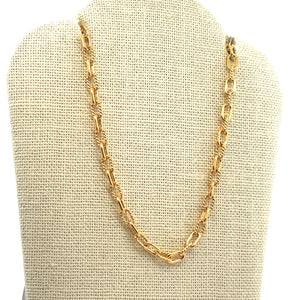 3.7mm Rectangle Cable 1 Plain 1 Twist, 14k Gold Filled, Sku#S40061P1T