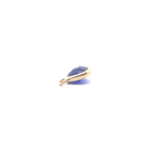 Dark blue shape crystal charm, SKU#M2161Dblue