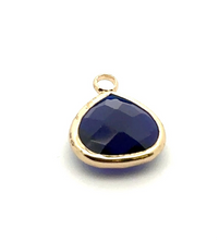 Blue triangle crystal charm,SKU#M2137Blue