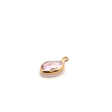 Light Pink  tiny tear drop  shape crystal charm,SKU#M2156Lpink