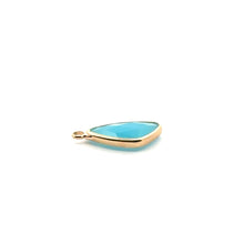 Gold charm SKU#M3104blue