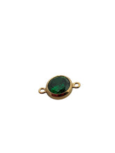 3mm, Gold filled , 3A, Cubic Zicronia Bezel Connector 
SKU#4030CM5