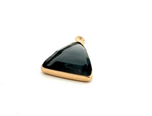Black triangle shape crystal charm,SKU#M2151black