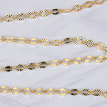 14KGF Starburst chain, SKU#SM1370SBSF