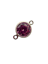6mm 3A Cubic Zicronia Bezel Connector 
SKU#5005781M10