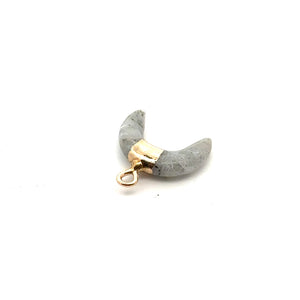 Labradorite half moon charm SKU#M2703