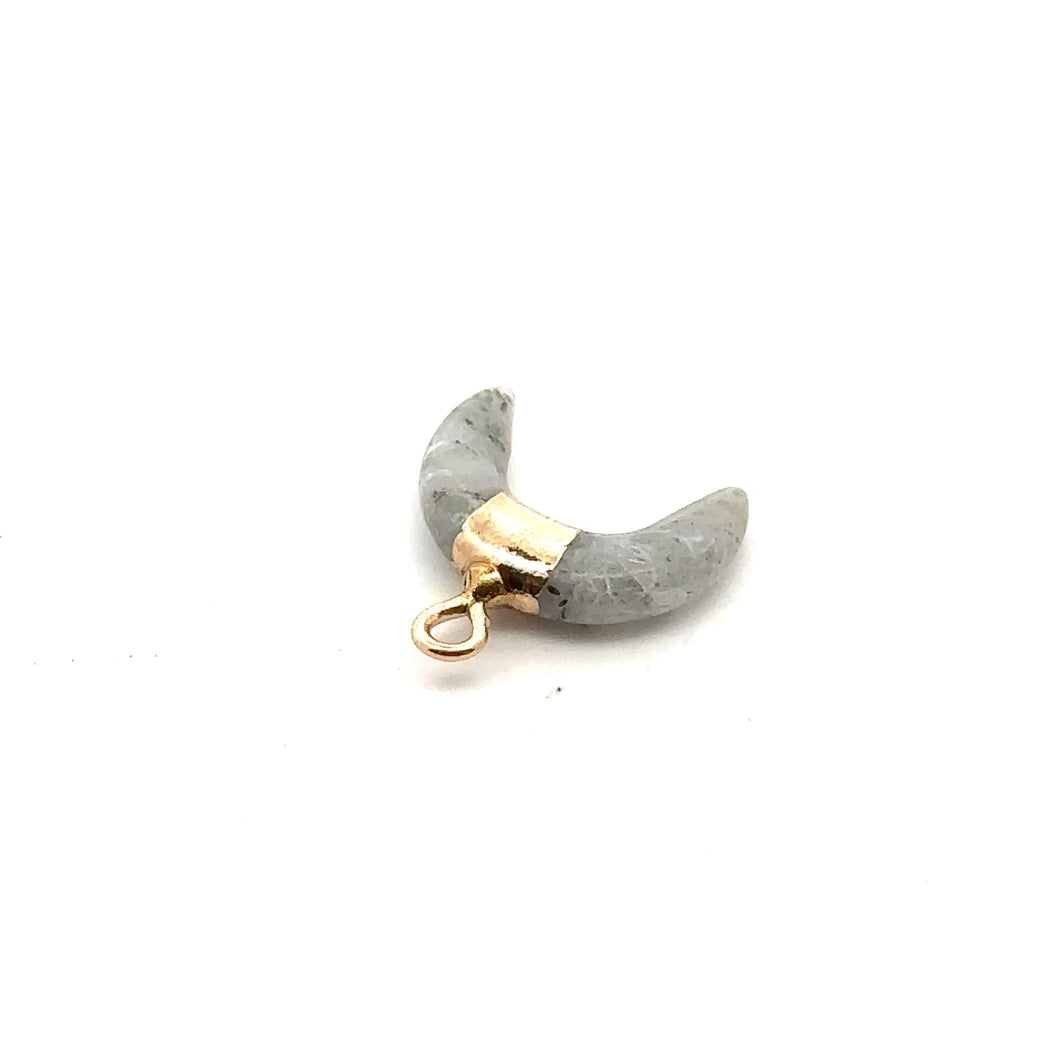 Labradorite half moon charm SKU#M2703