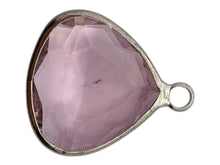 Pink triangle crystal charm, SKU#M2168-30