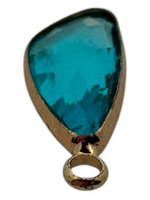Light blue crystal charm, SKU#M3104Lblue