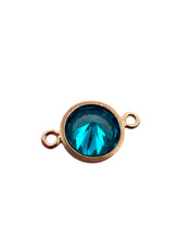 6mm, Rose Gold Filled, 3A, Cubic Zicronia Bezel Connector 
SKU#4805781M9