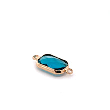 Light blue rectangle shape crystal charm,SKU#M2147lightblue