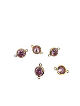 3mm, Gold filled , 3A, Cubic Zicronia Bezel Connector 
SKU#4030CM10