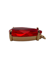 Ruby tear drop crystal charm, SKU#M2152ruby