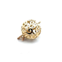 Solid gold bead clasp, 12mm, SKU#AW160-13