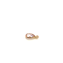 Clear tear drop shape crystal charm, SKU#M2140clear