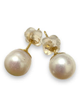 Japanese akoya pearl studs, 14KGF, SKU#Jakoya8