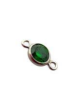 4mm,sterling silver, 3A, Cubic Zicronia Bezel Connector 
SKU#5005780M5