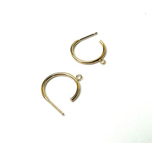 Hoop post earrings w/Ring, SKU#401134