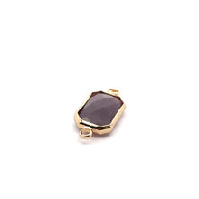 Dark purple rectangle shape crystal charm,SKU#M2147Dpurple