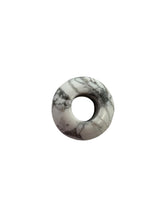 Natural Stone White Turquoise, Donut Jade Beads, Sku#BG75