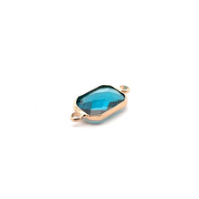 Light blue rectangle shape crystal charm,SKU#M2147lightblue