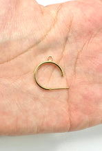 Hoop post earrings w/Ring, SKU#401134