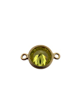 3mm, Gold filled , 3A, Cubic Zicronia Bezel Connector 
SKU#4030CM8