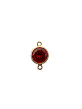 6mm,Gold Filled, 3A, Cubic Zicronia Bezel Connector 
SKU#4805781M1