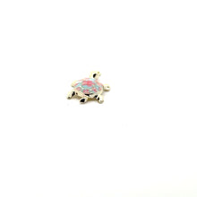 Pink flower turtle charm, SKU#M3207