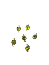 3mm, sterling silver , 3A, Cubic Zicronia Bezel Connector 
SKU#5030CM8